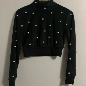 Urban outfitters beaded, back cutout sweater.